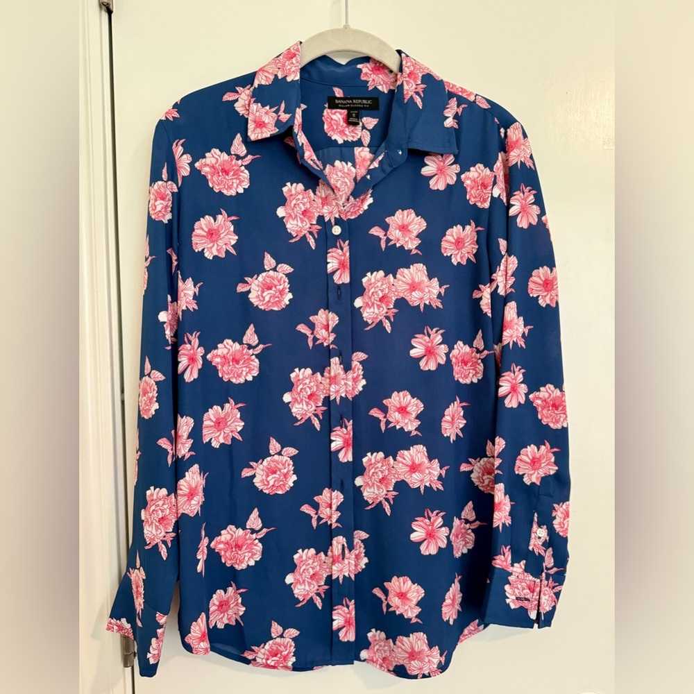 Banana Republic Dillon Classic Fit Floral Top